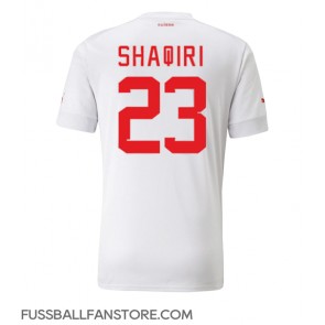 Schweiz Xherdan Shaqiri #23 Replik Auswärtstrikot WM 2022 Kurzarm